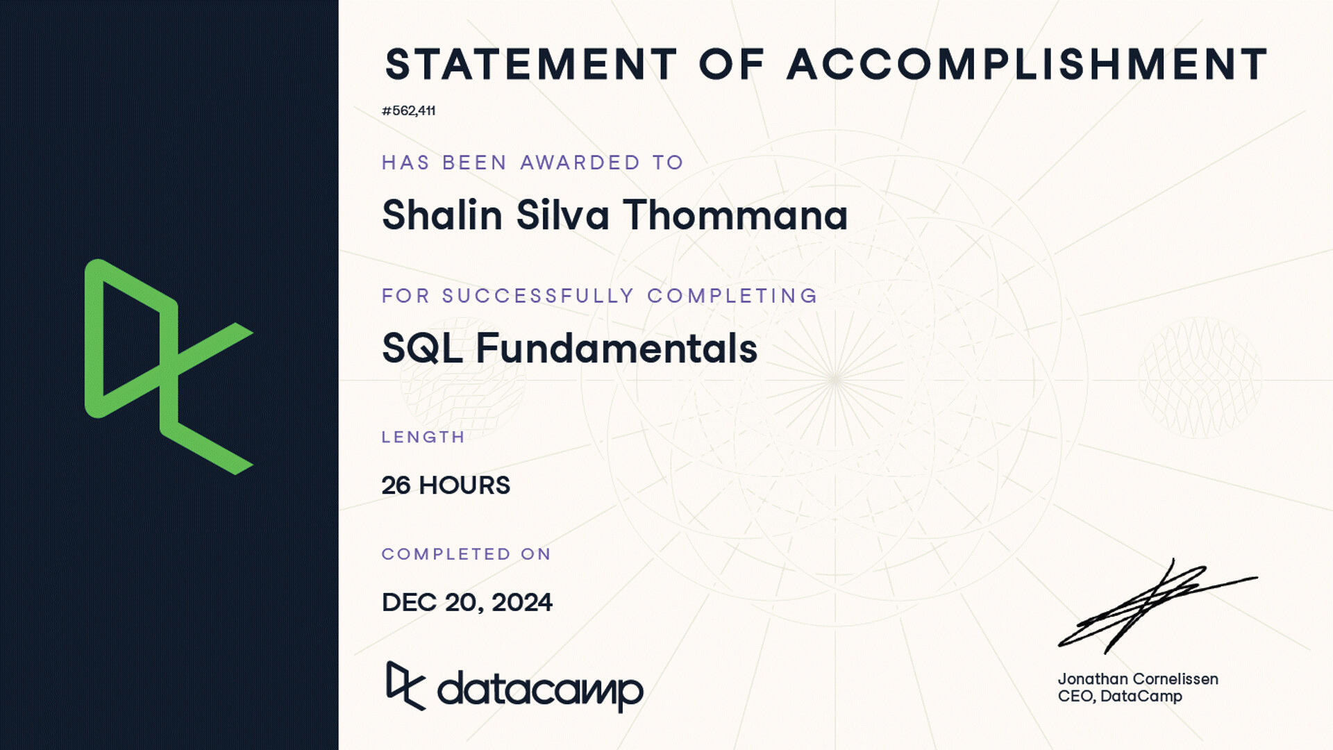 SQL Fundamentals — DataCamp