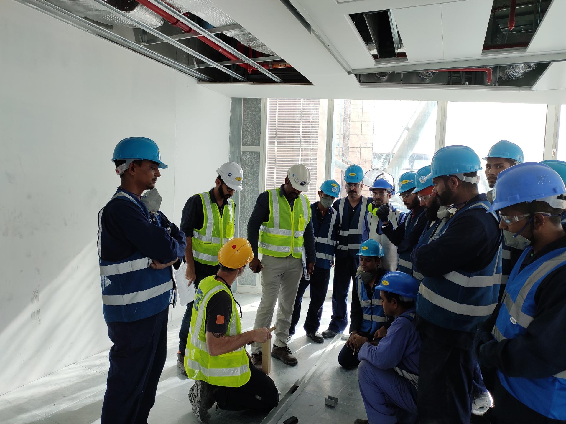 On-site coordination meeting with the MAARs official and Site Manager
