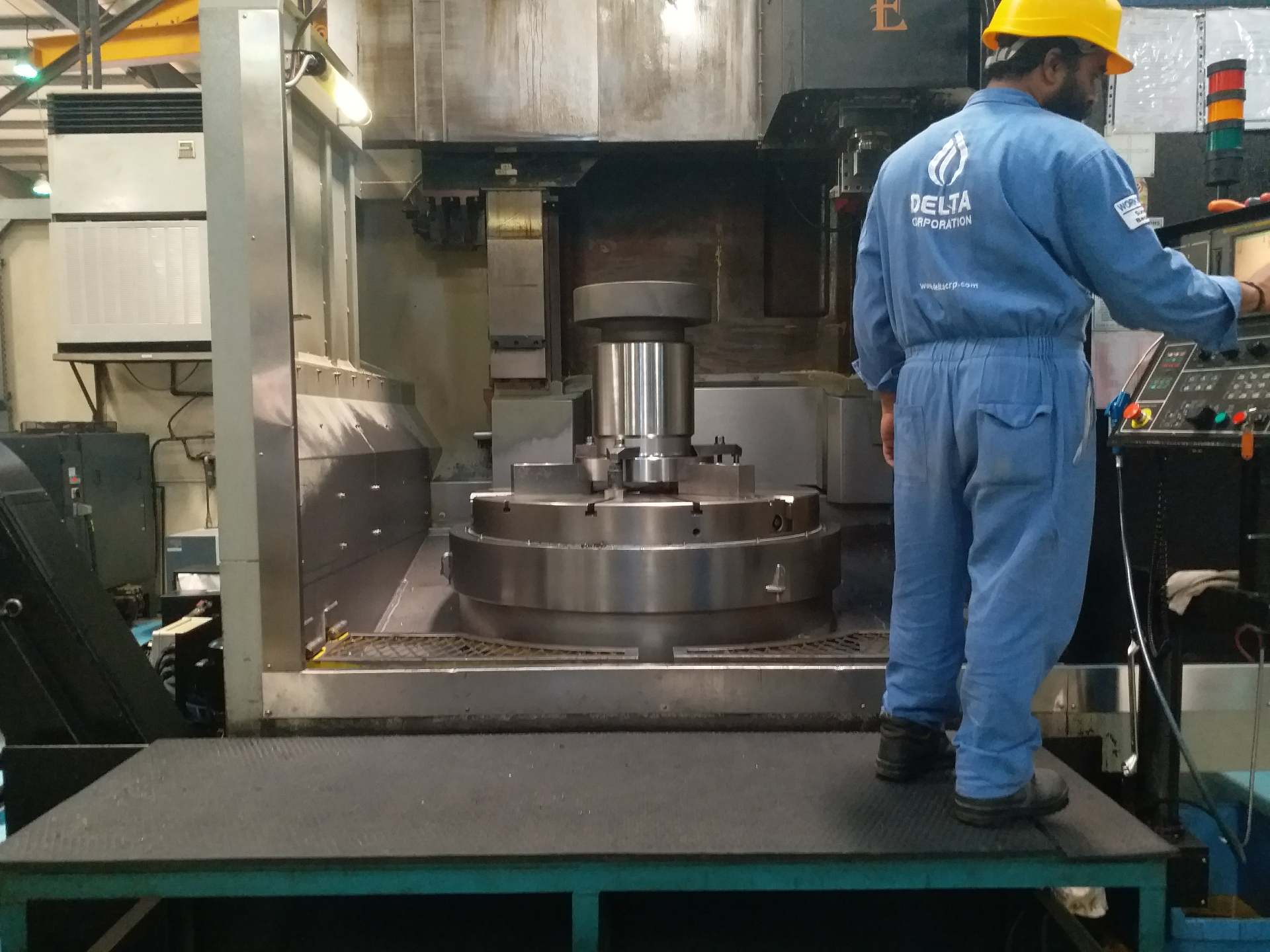 Learning 4-axis CNC machining at Delta Corporation, 2019